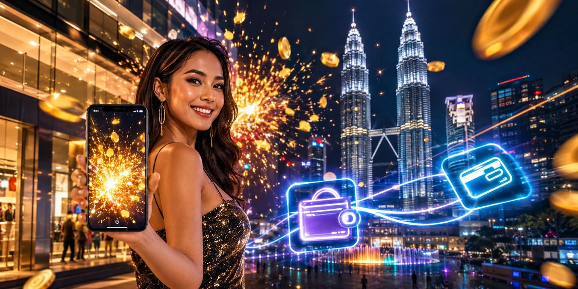 Pengguna menggunakan aplikasi kasino mudah alih rm20 di Kuala Lumpur bergaya Malaysia