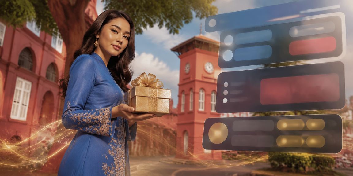 Pengguna log masuk ke platform kasino dalam talian bergaya baju kurung di Melaka melalui rm20